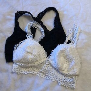 SPECIAL DEAL: two aerie lace bralettes